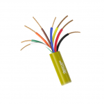 18AWG 8 conductor 7 strand bare copper wire, plenum rated PVC insulation, unshielded, with an overall plenum rated PVC jacket